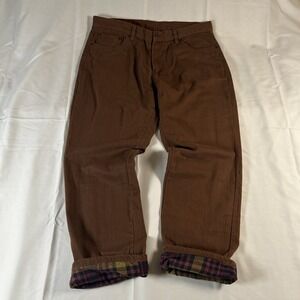 Adventuridge  Men's Flannel Lined Jeans, Tan, SZ: 40 x 31, Outdoor, Work